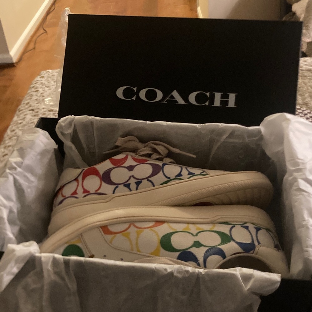 Coach Women’s Rainbow Logo Sneakers